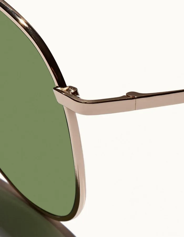 Men Orlebar Brown Sunglasses Turchi Shiny Pale Gold