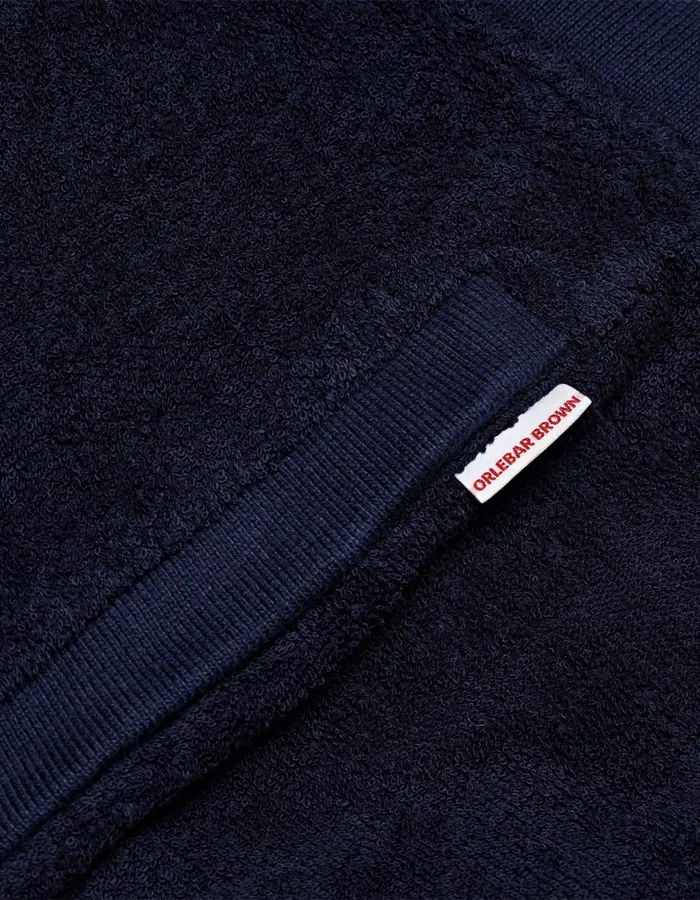 Men Orlebar Brown Sweats Afador Towelling Navy
