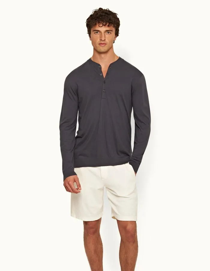 Men Orlebar Brown Sweats Afador White Sand