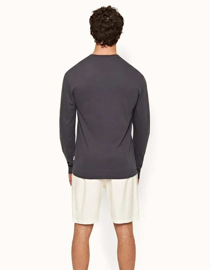 Men Orlebar Brown Sweats Afador White Sand