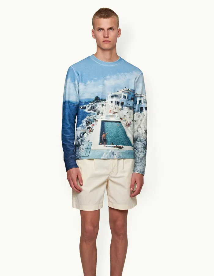 Men Orlebar Brown Sweats Codey Towelling Roc Pool Ii