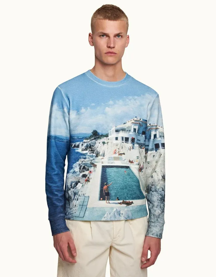 Men Orlebar Brown Sweats Codey Towelling Roc Pool Ii