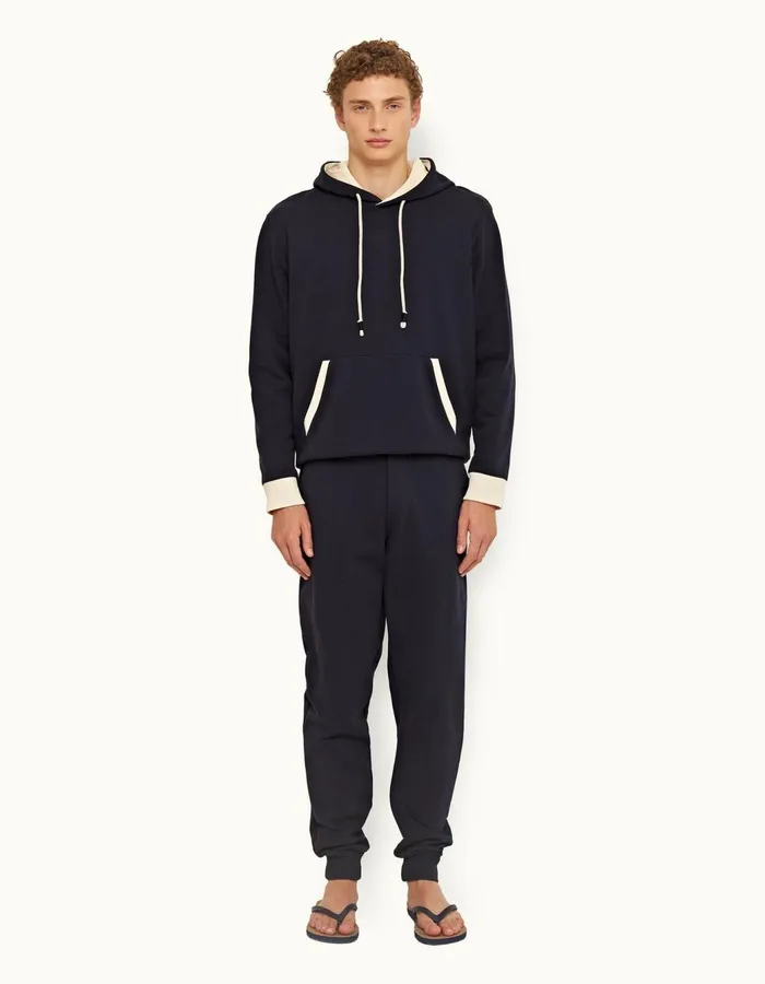 Men Orlebar Brown Sweats Duxbury Contrast Night Iris