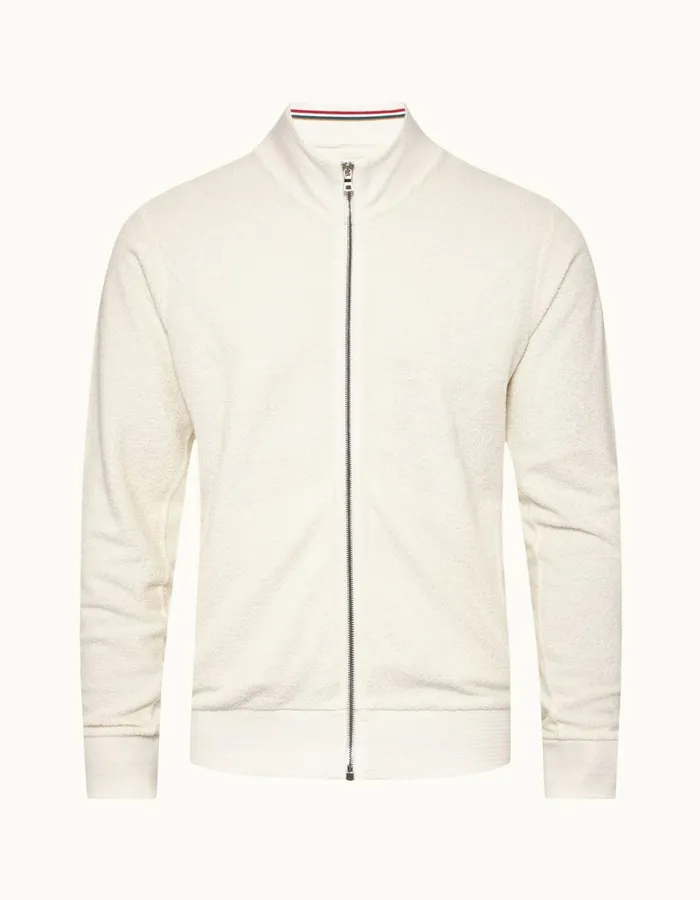 Men Orlebar Brown Sweats Egerton White Sand