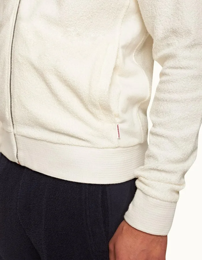 Men Orlebar Brown Sweats Egerton White Sand
