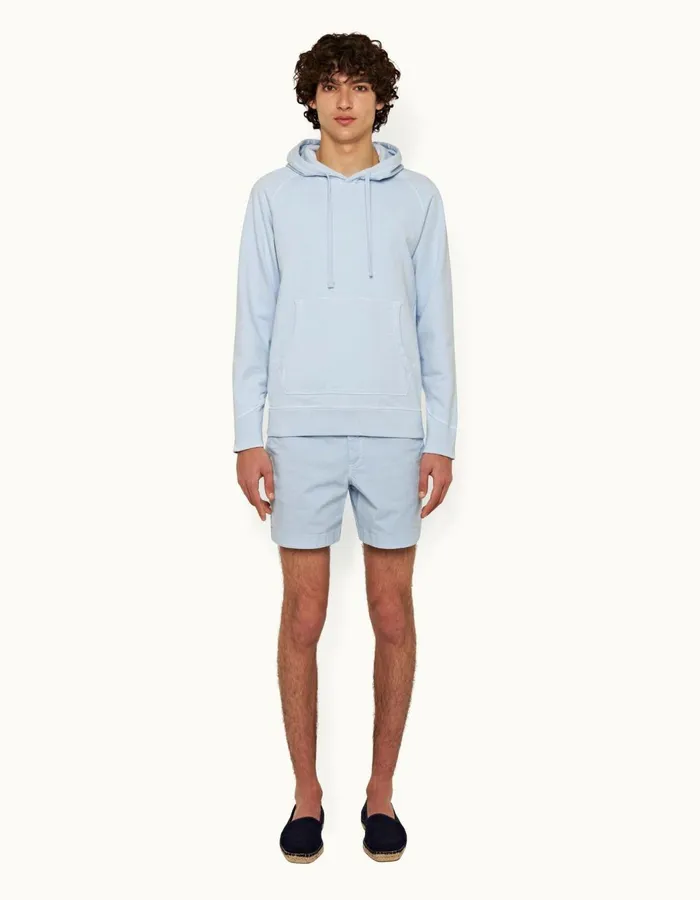 Men Orlebar Brown Sweats Francis Ice Blue