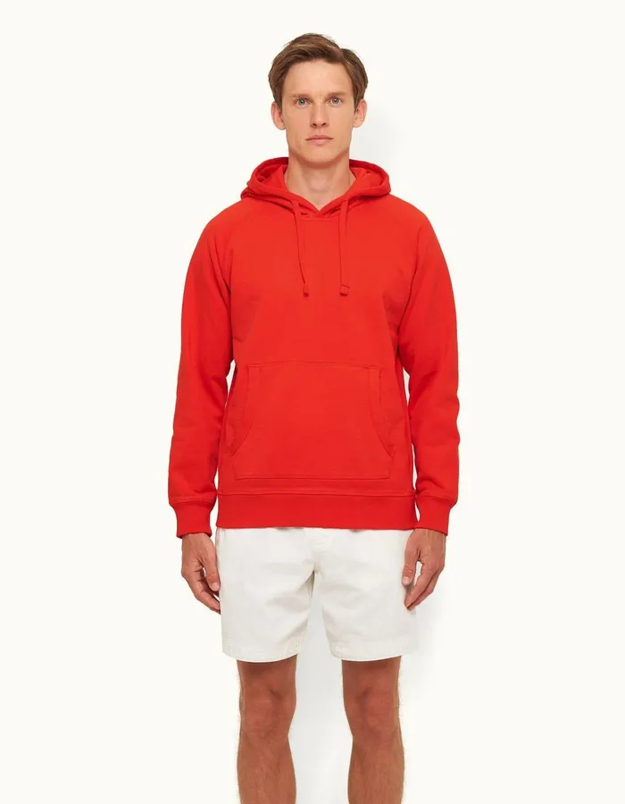 Men Orlebar Brown Sweats Francis Summer Red