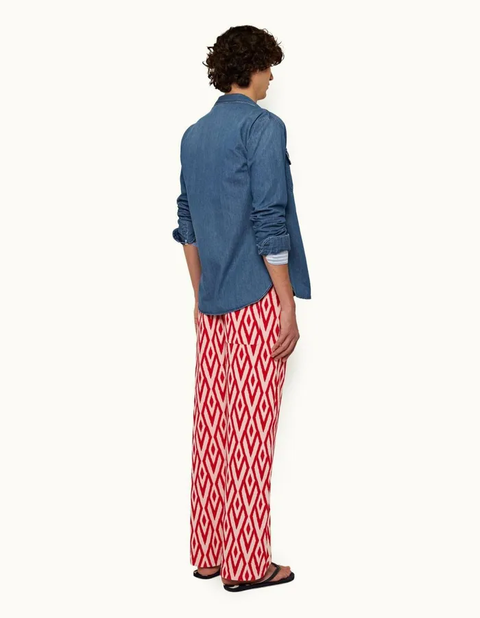 Men Orlebar Brown Sweats Hobie Summer Redwhite Sand