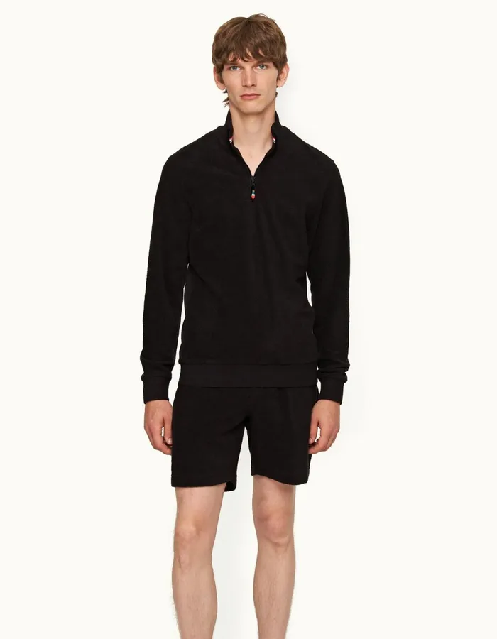 Men Orlebar Brown Sweats Isar Black