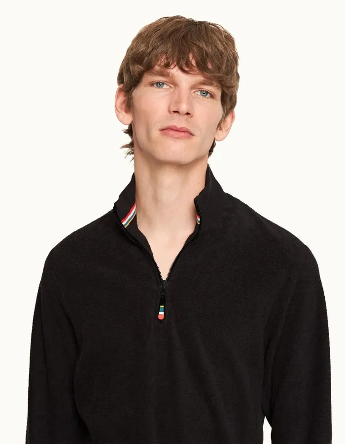 Men Orlebar Brown Sweats Isar Black