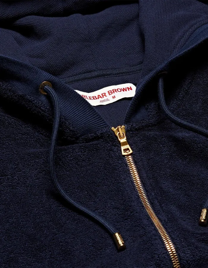 Men Orlebar Brown Sweats Mathers Towelling Navy