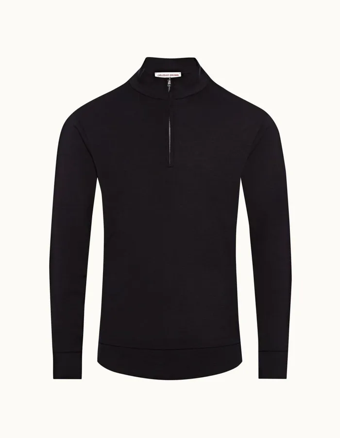 Men Orlebar Brown Sweats Neilson Merino Night Iris