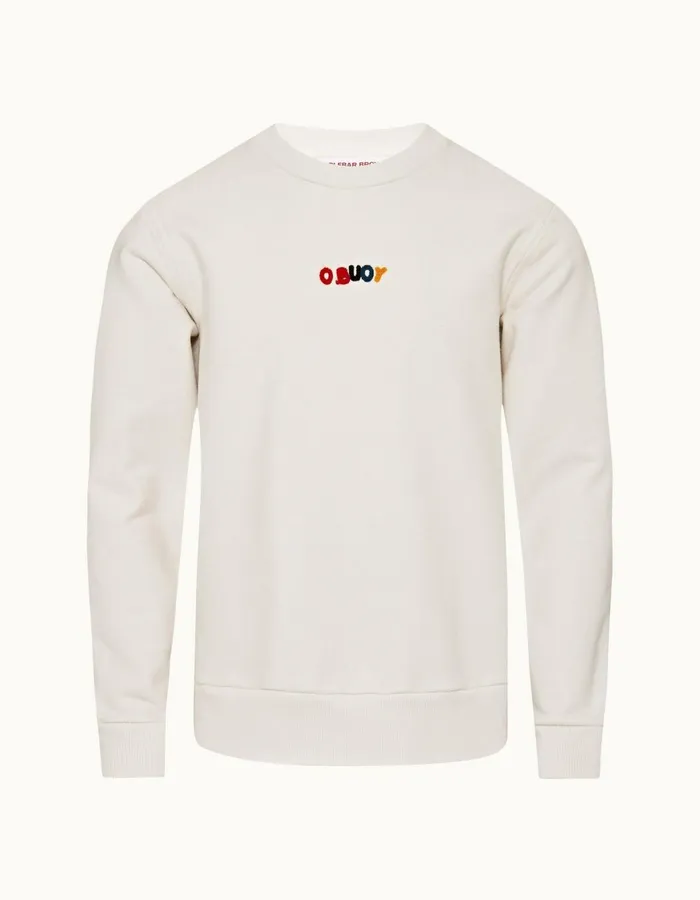 Men Orlebar Brown Sweats Stevenson White Sand