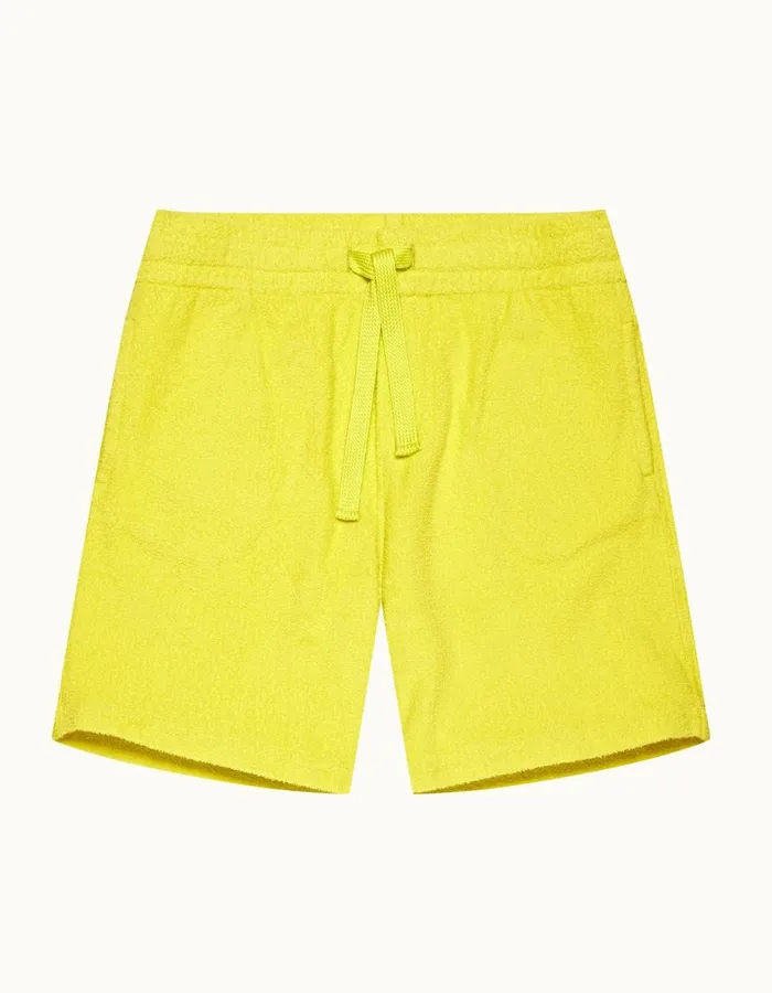 Men Orlebar Brown Sweats Trevone Towelling Fluro