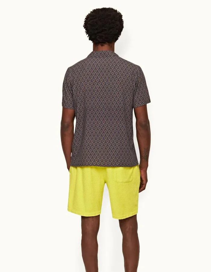 Men Orlebar Brown Sweats Trevone Towelling Fluro