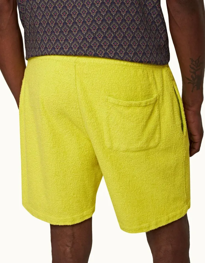 Men Orlebar Brown Sweats Trevone Towelling Fluro