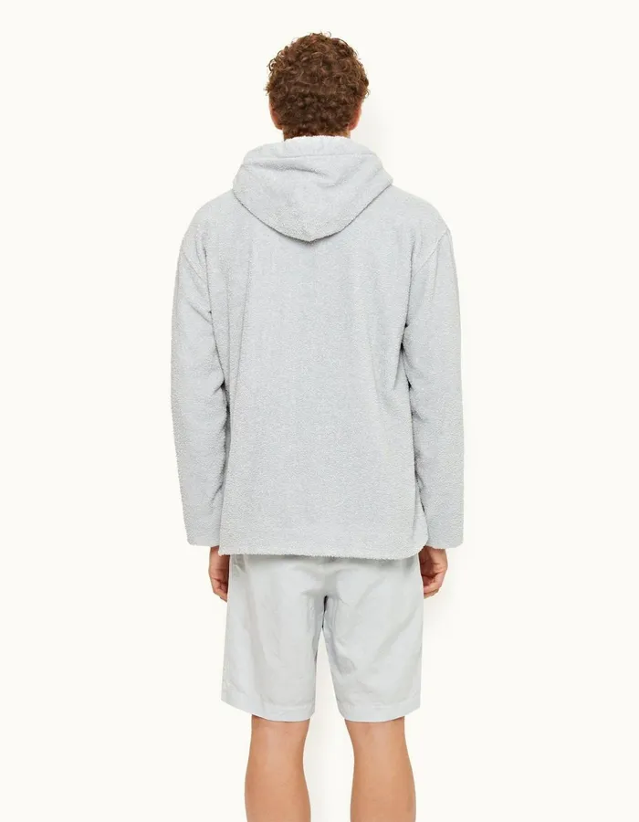 Men Orlebar Brown Sweats Walker Towelling Serenity Blue