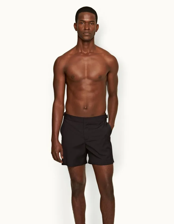 Men Orlebar Brown Swim Shorts Bulldog Bonded Merino Night Iris