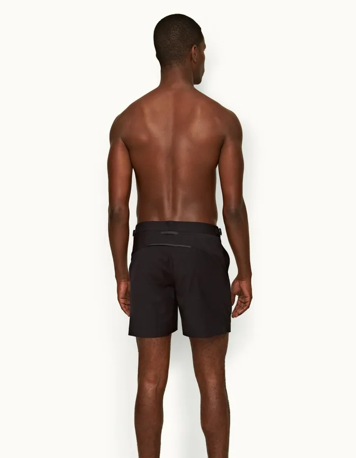 Men Orlebar Brown Swim Shorts Bulldog Bonded Merino Night Iris