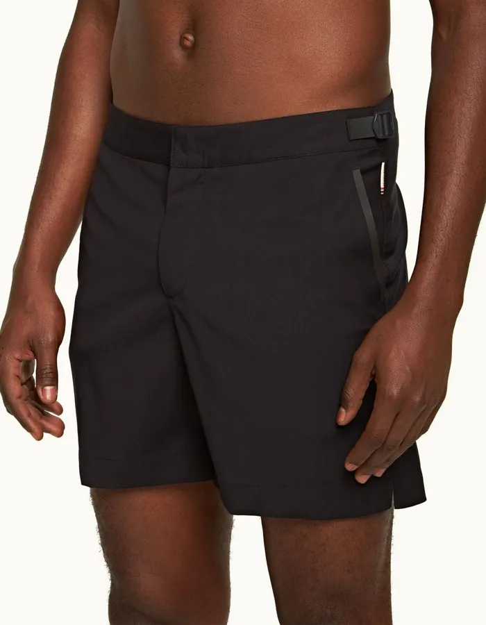 Men Orlebar Brown Swim Shorts Bulldog Bonded Merino Night Iris
