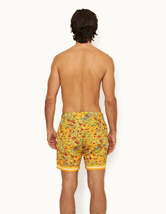 Men Orlebar Brown Swim Shorts Bulldog Bright Gold