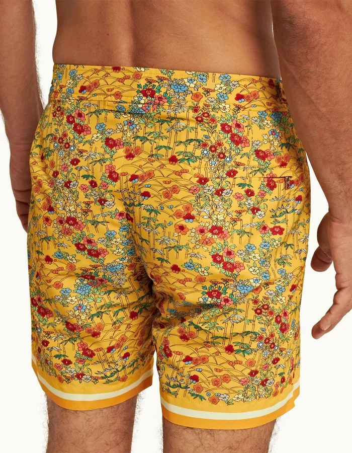 Men Orlebar Brown Swim Shorts Bulldog Bright Gold