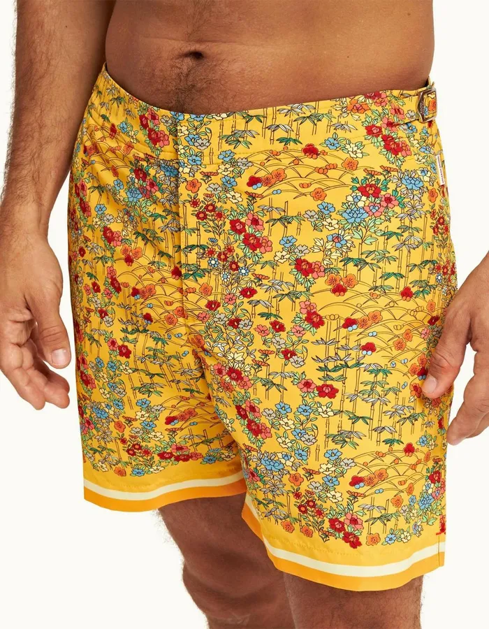 Men Orlebar Brown Swim Shorts Bulldog Bright Gold