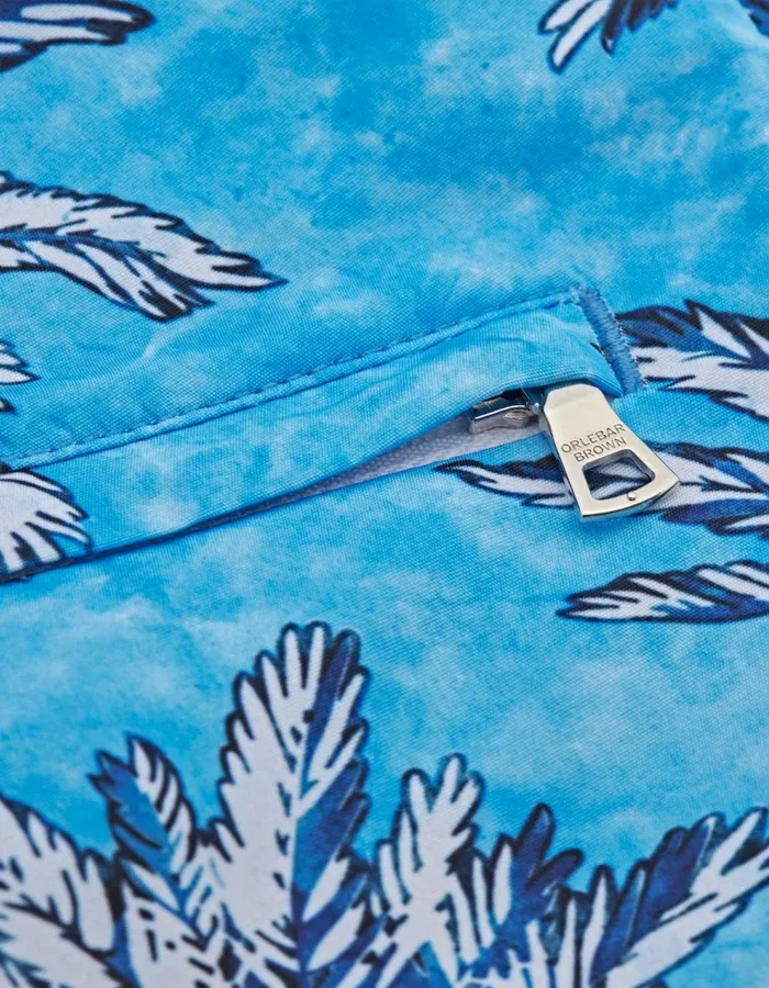 Men Orlebar Brown Swim Shorts Bulldog Bright Wish Blue
