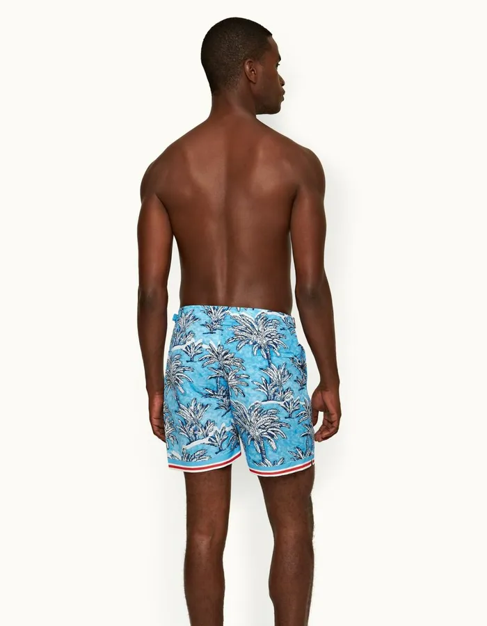 Men Orlebar Brown Swim Shorts Bulldog Bright Wish Blue