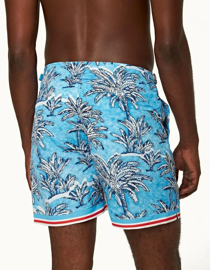 Men Orlebar Brown Swim Shorts Bulldog Bright Wish Blue