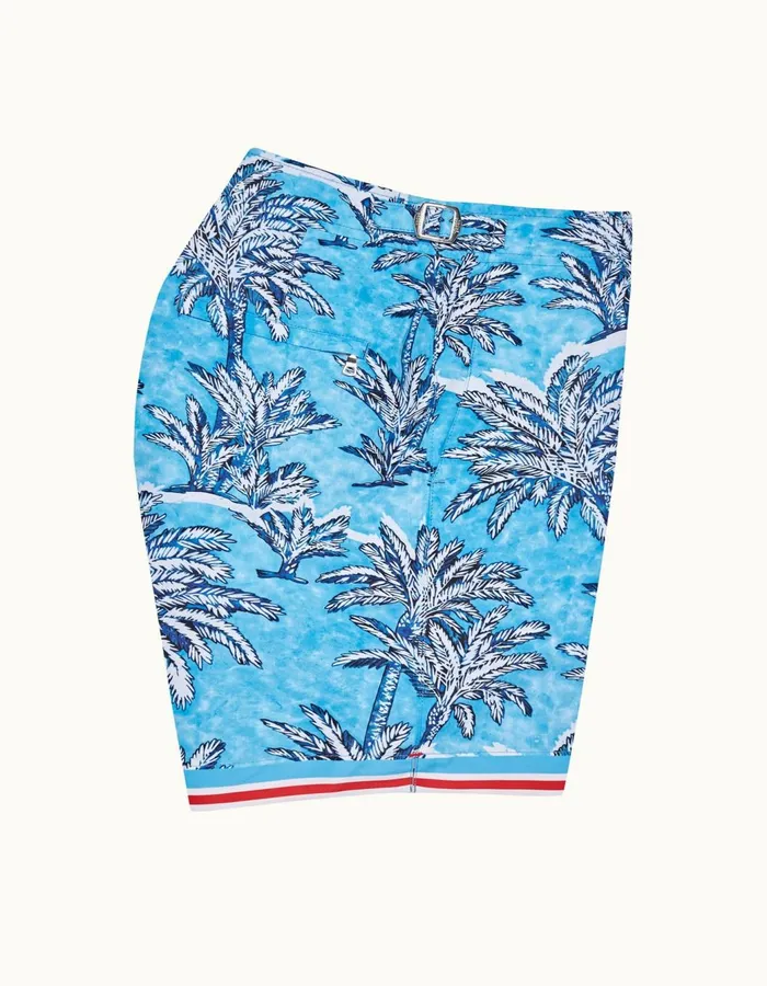 Men Orlebar Brown Swim Shorts Bulldog Bright Wish Blue