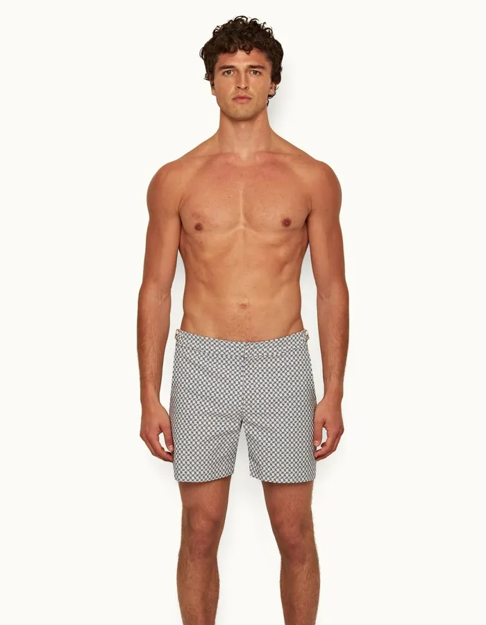Men Orlebar Brown Swim Shorts Bulldog Cloudnight Iris