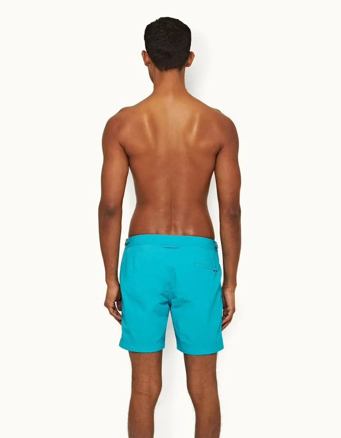 Men Orlebar Brown Swim Shorts Bulldog Crystal Sea