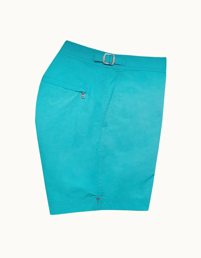 Men Orlebar Brown Swim Shorts Bulldog Crystal Sea