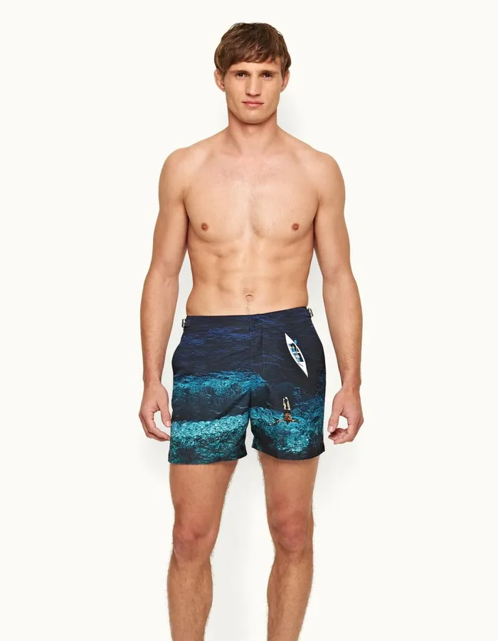 Men Orlebar Brown Swim Shorts Bulldog Deep Sea