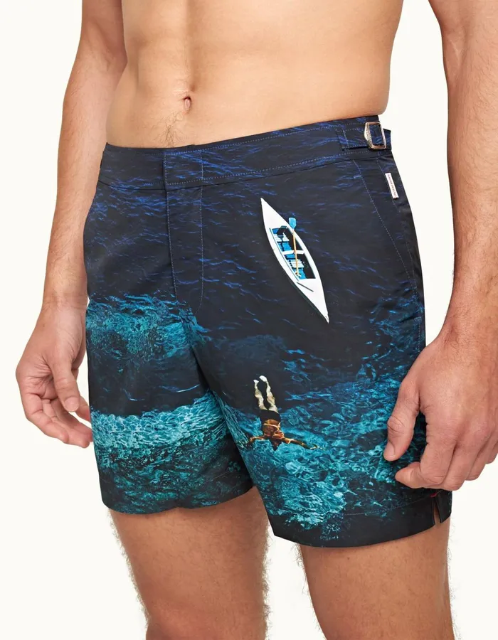 Men Orlebar Brown Swim Shorts Bulldog Deep Sea