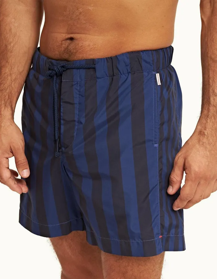 Men Orlebar Brown Swim Shorts Bulldog Drawcord Dark Sapphire