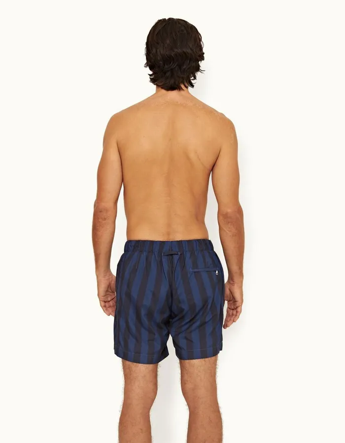Men Orlebar Brown Swim Shorts Bulldog Drawcord Dark Sapphire
