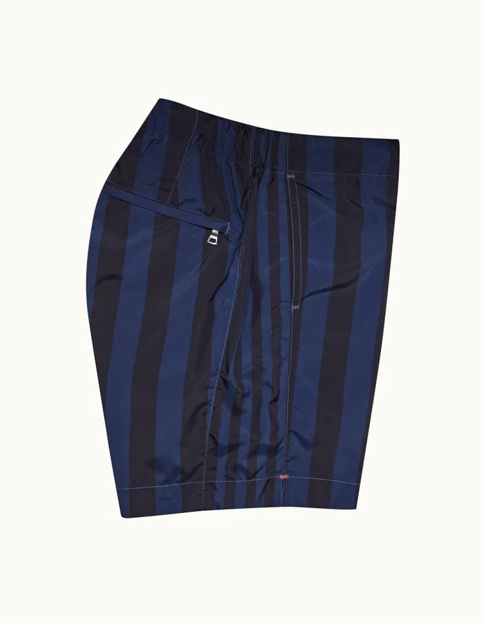 Men Orlebar Brown Swim Shorts Bulldog Drawcord Dark Sapphire