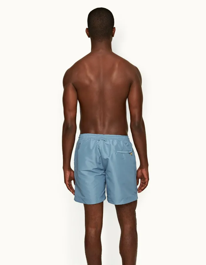 Men Orlebar Brown Swim Shorts Bulldog Drawcord Wish Blue