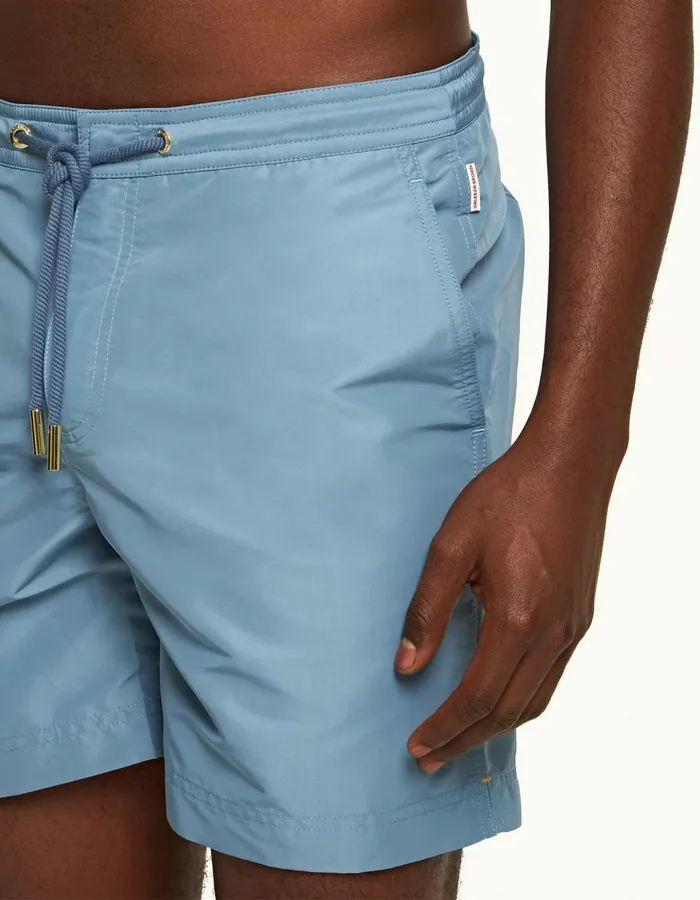 Men Orlebar Brown Swim Shorts Bulldog Drawcord Wish Blue