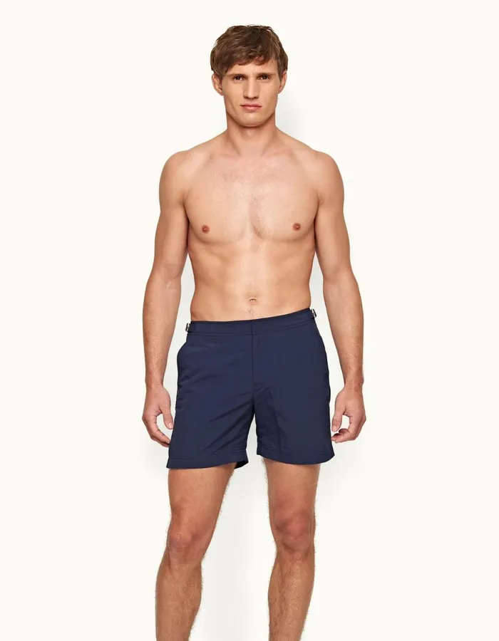 Men Orlebar Brown Swim Shorts Bulldog Navy