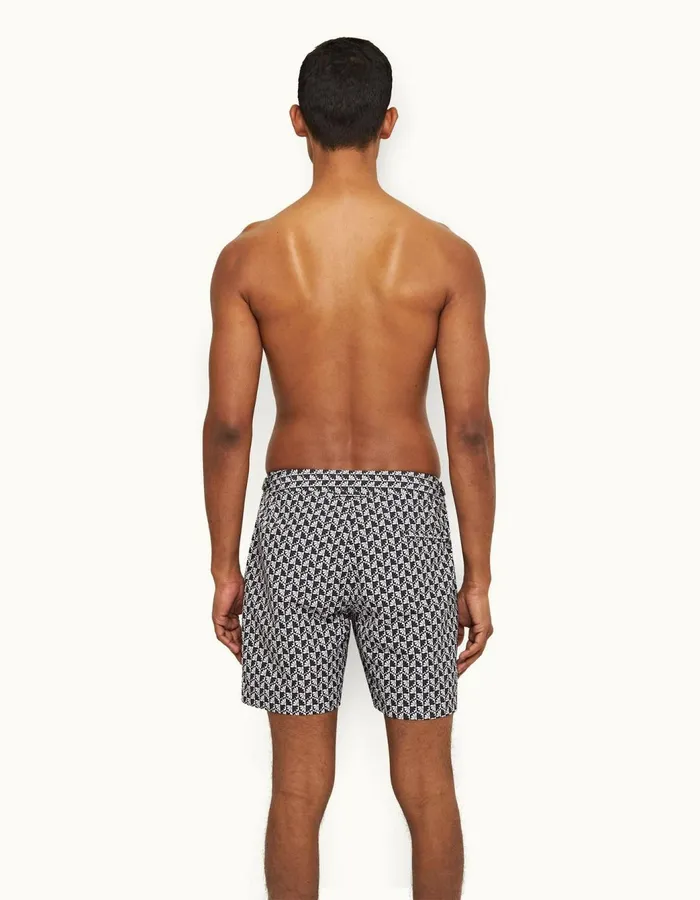 Men Orlebar Brown Swim Shorts Bulldog Navywhite