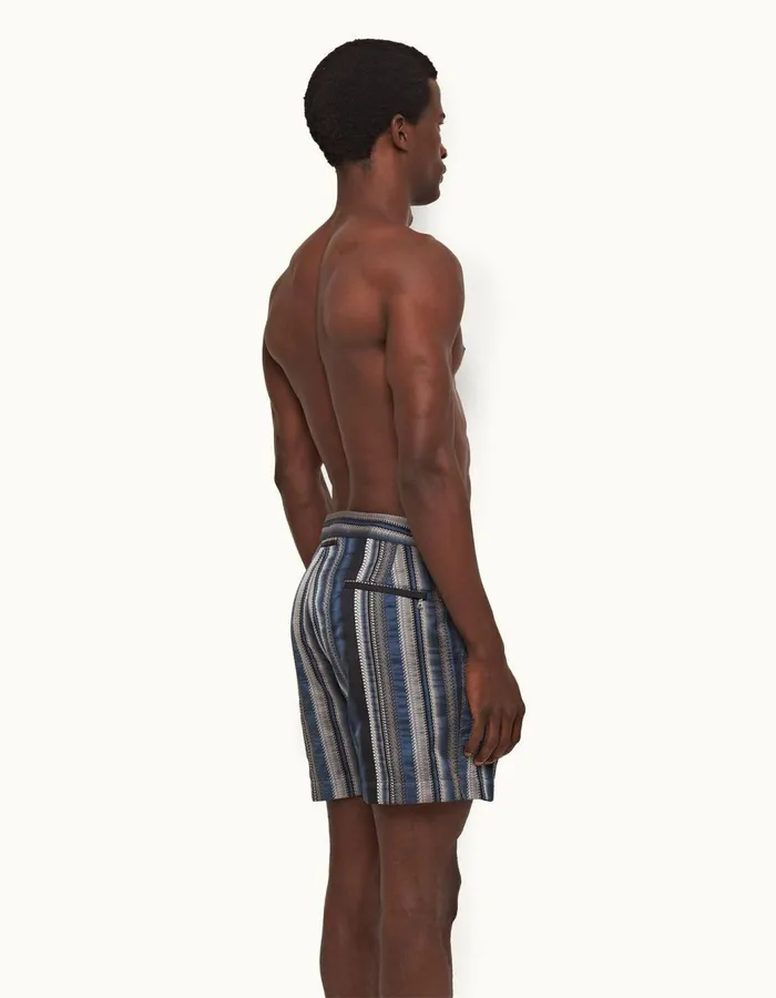 Men Orlebar Brown Swim Shorts Bulldog Night Irisdark Sapphire
