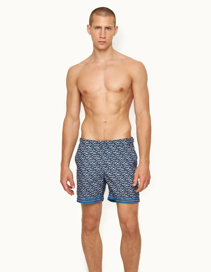 Men Orlebar Brown Swim Shorts Bulldog Night Irispowdered Sky