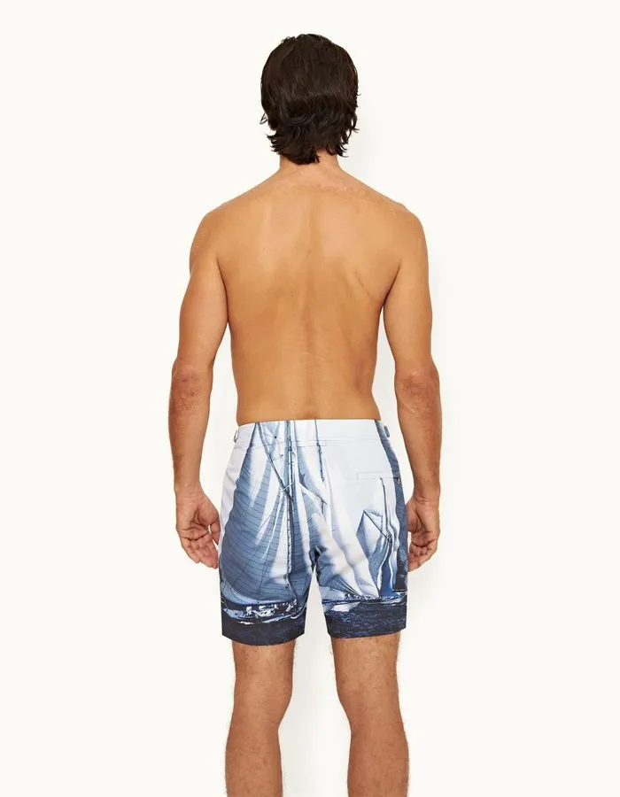 Men Orlebar Brown Swim Shorts Bulldog Ocean Outlook Dark Sapphire