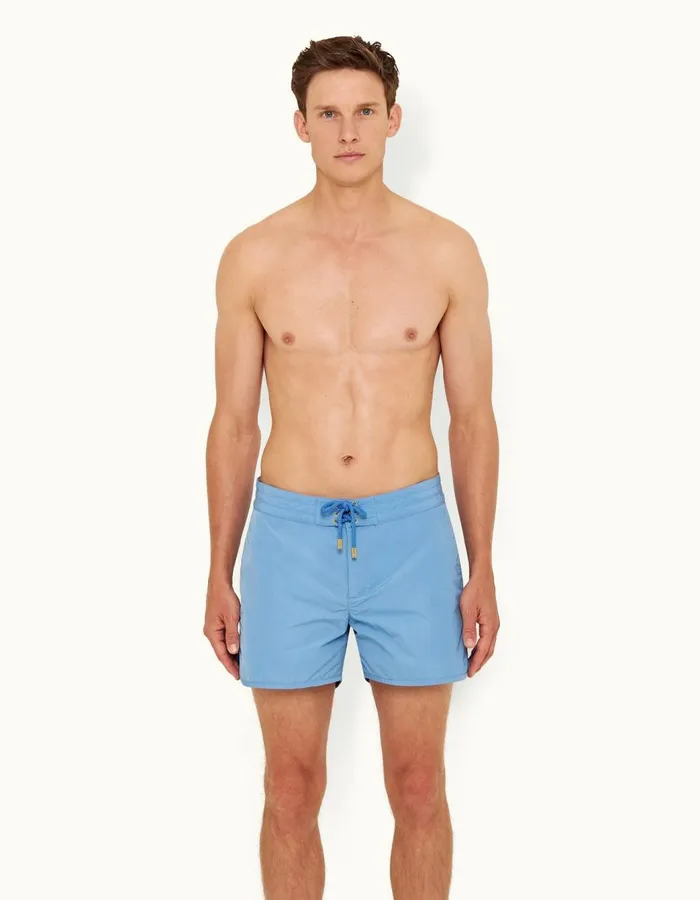 Men Orlebar Brown Swim Shorts Setter Binding Mirage Blue