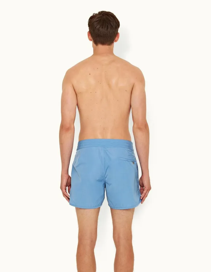 Men Orlebar Brown Swim Shorts Setter Binding Mirage Blue