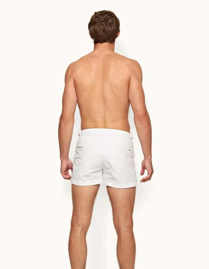 Men Orlebar Brown Swim Shorts Springer White