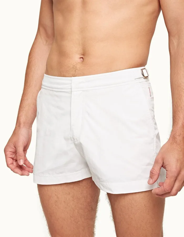 Men Orlebar Brown Swim Shorts Springer White